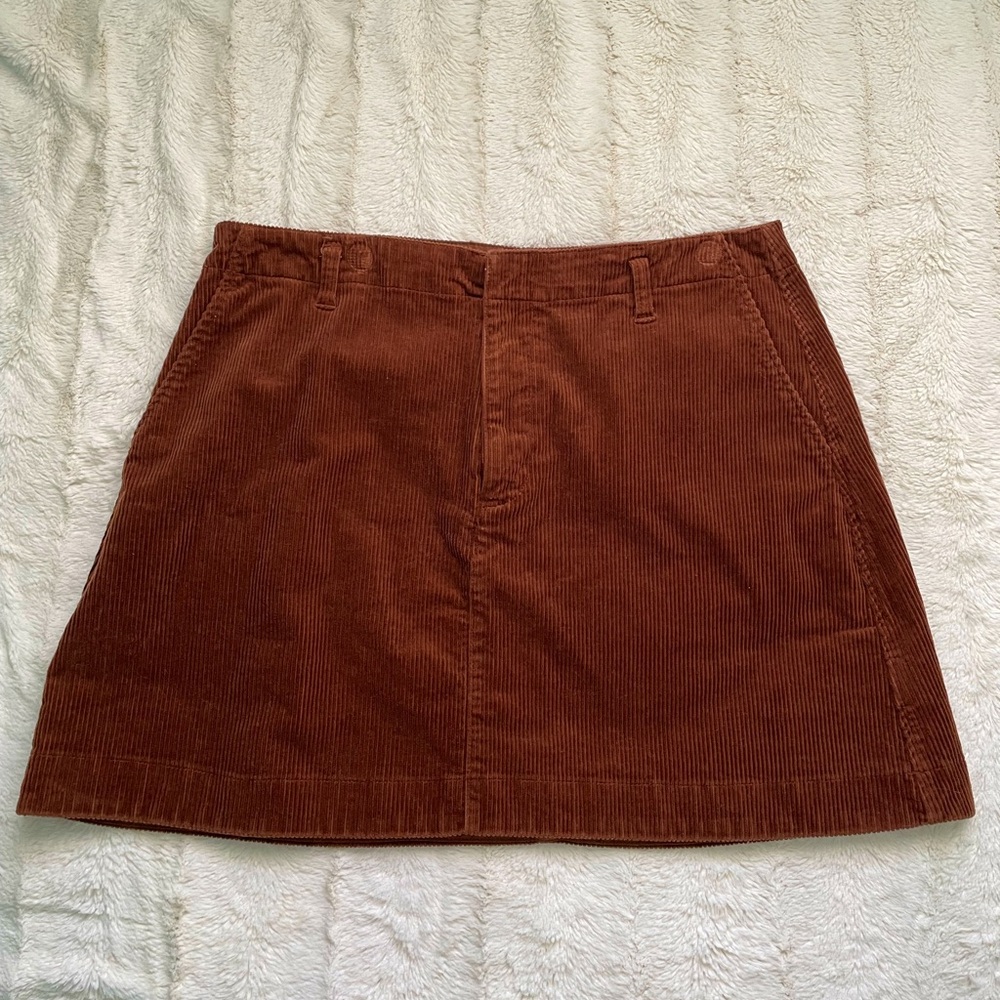 Brown Corduroy Skirt